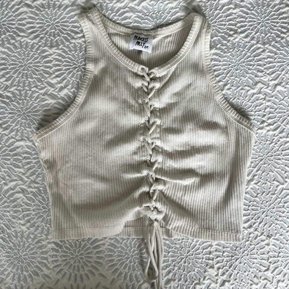 princess polly white tank top